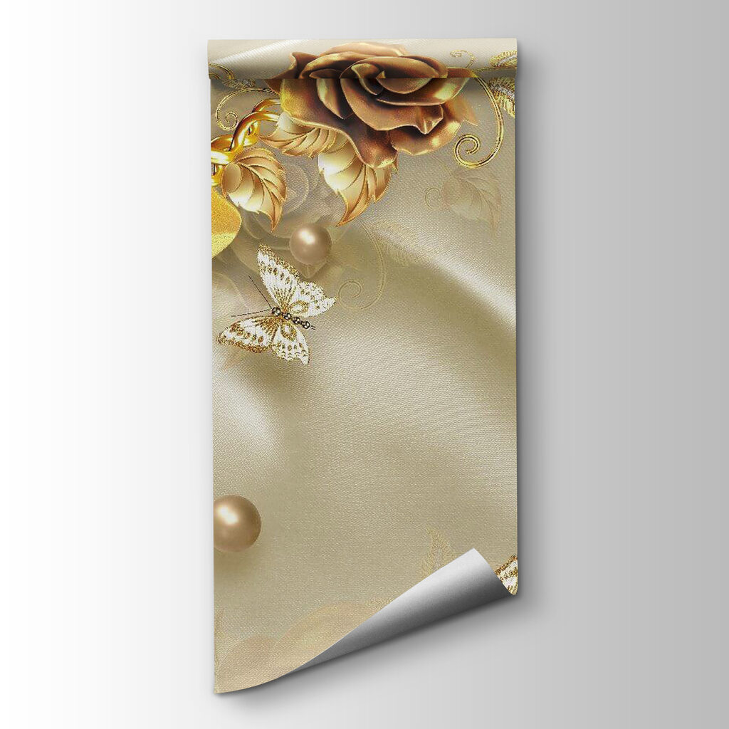 Elegant roses with delicate butterflies