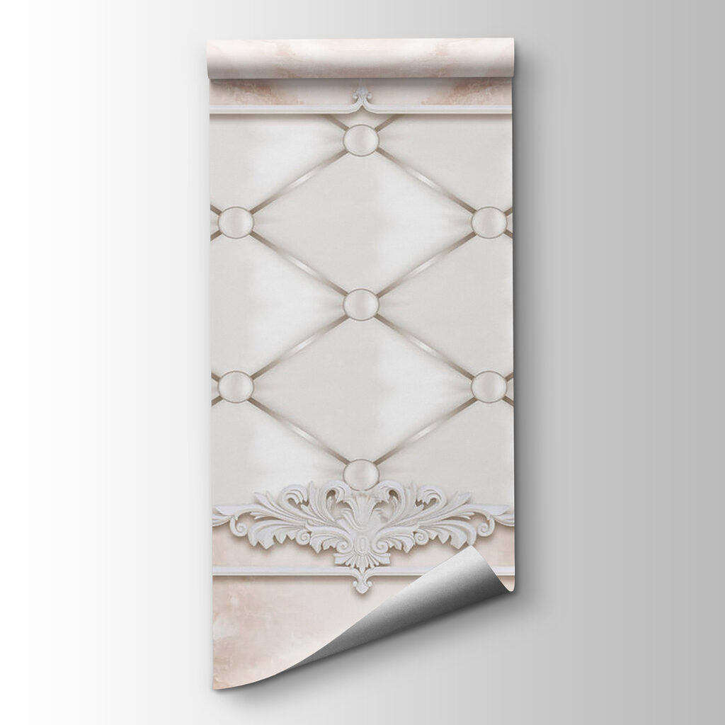 White frame with white buttons and dots