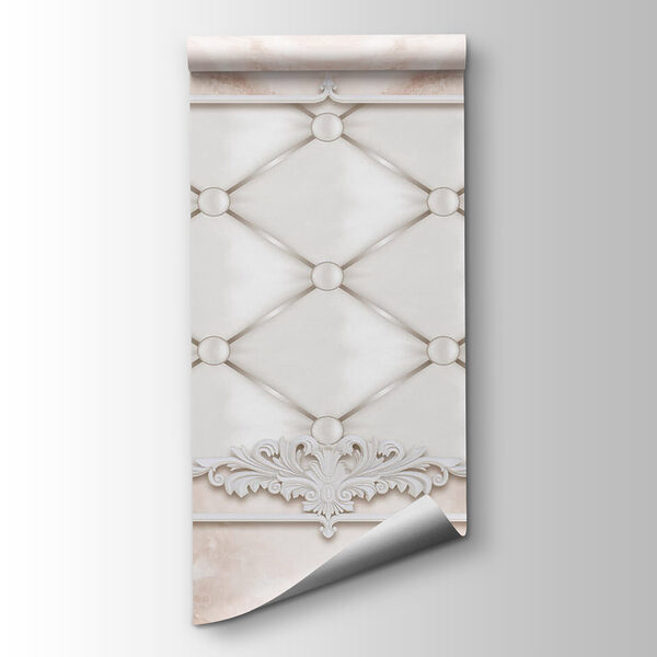 White frame with white buttons and dots