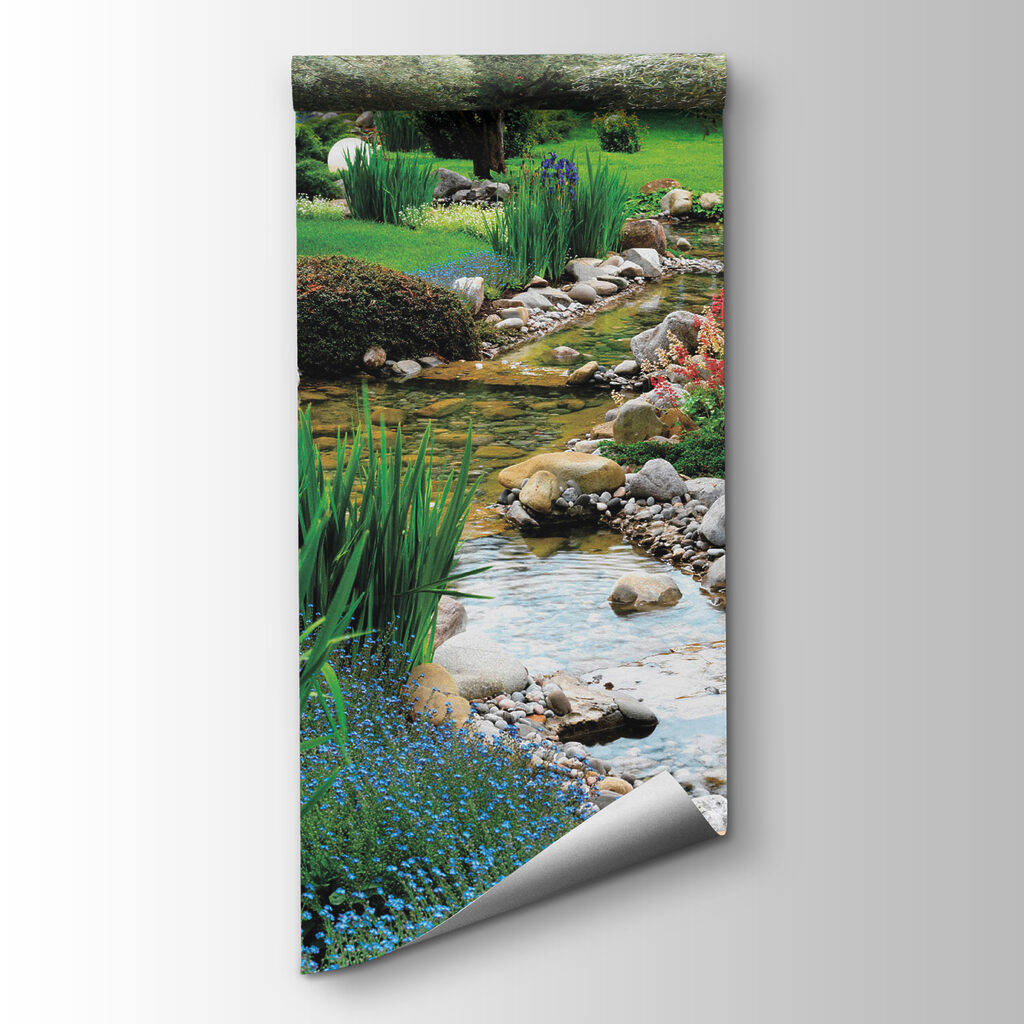 Stream running through a park