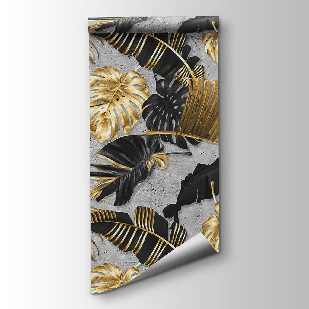 Elegant tropical foliage on a textured backdrop