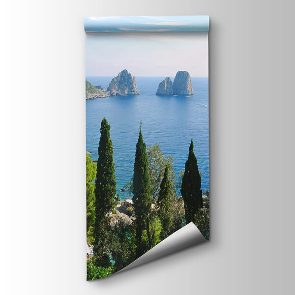 Group of trees next to a body of water