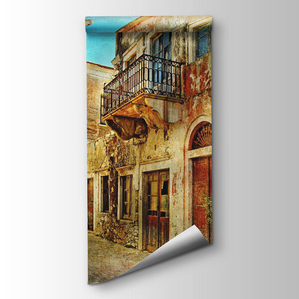 Stone building with a balcony