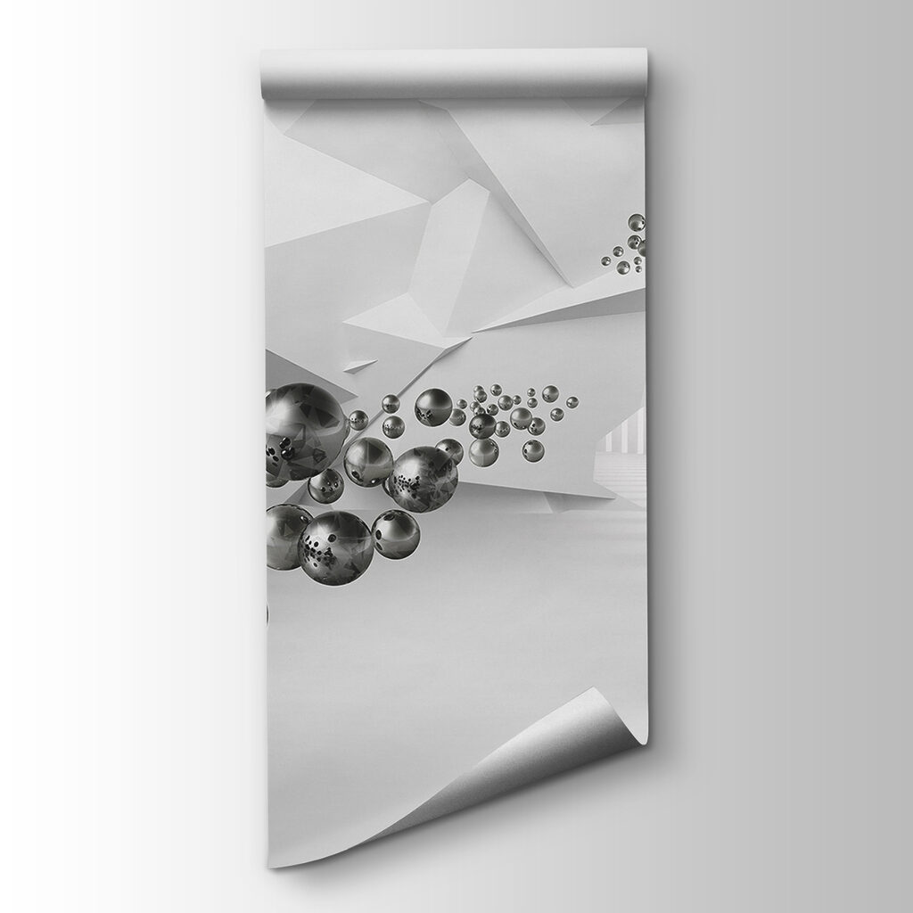 White room with white walls and white columns White room with white walls and white columns