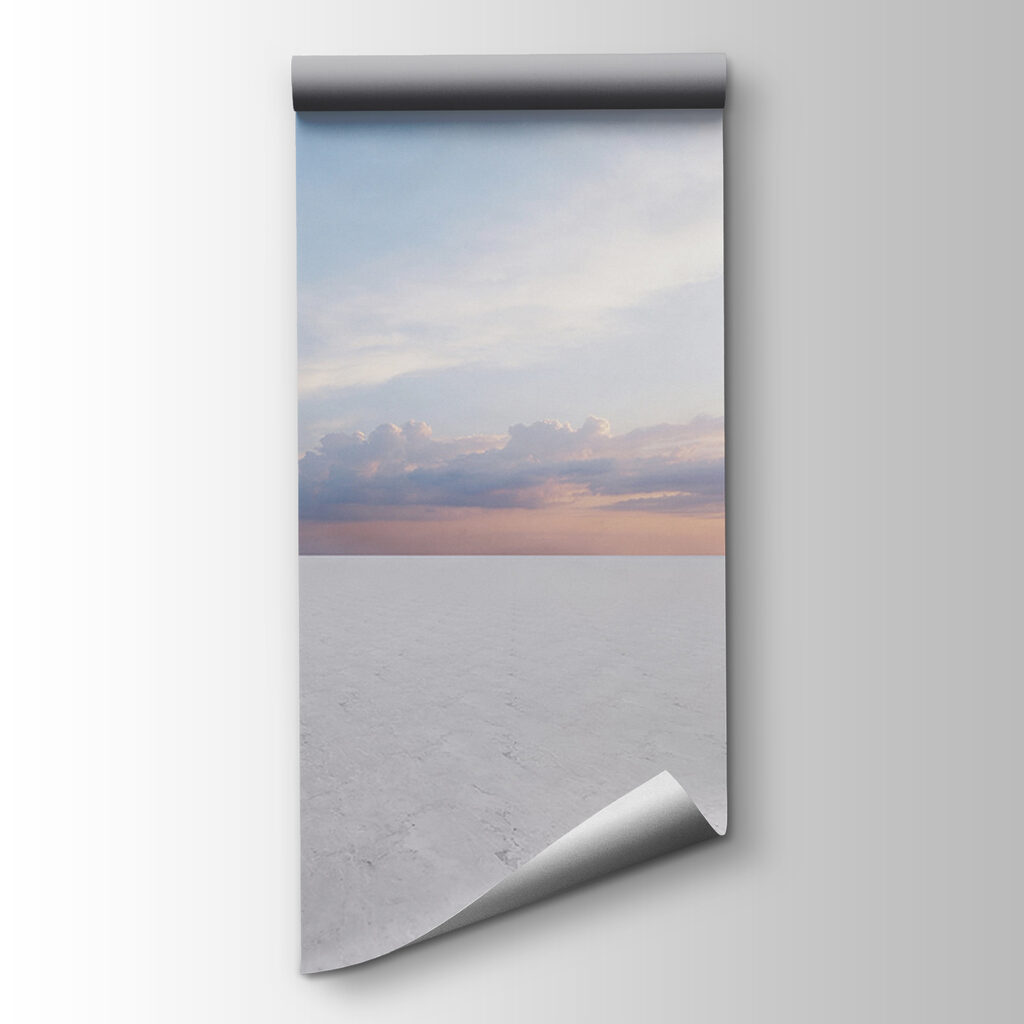 White room with a circular doorway