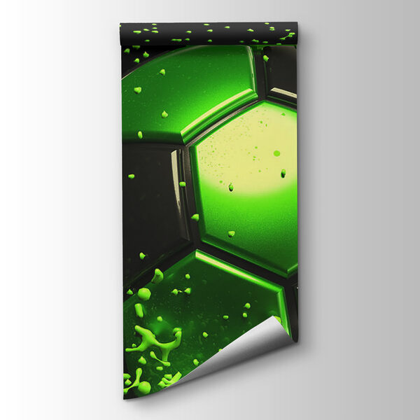 Green and black football ball Green and black football ball