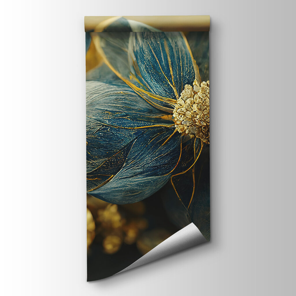 Elegant blue leaves and delicate blooms