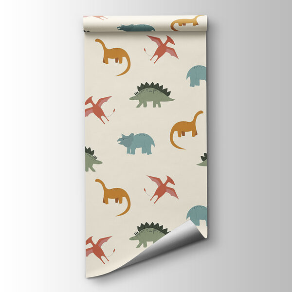 Pattern of cartoon dinosaurs