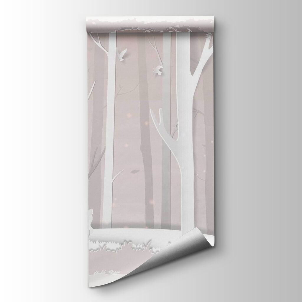 Paper cut out of a deer in a forest