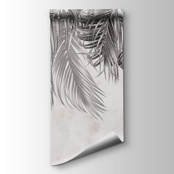 Elegant palm leaves on light background Elegant palm leaves on light background