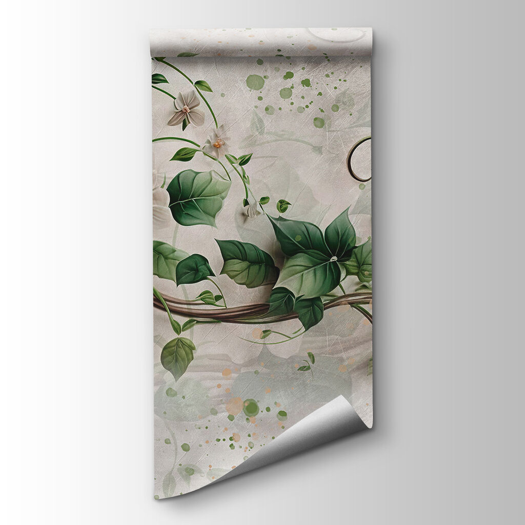 Painting of flowers and leaves Painting of flowers and leaves