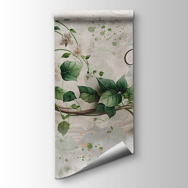 Painting of flowers and leaves Painting of flowers and leaves