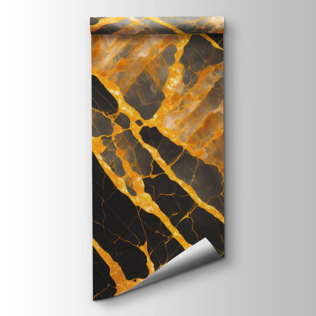 Elegant black and amber marble pattern Elegant black and amber marble pattern