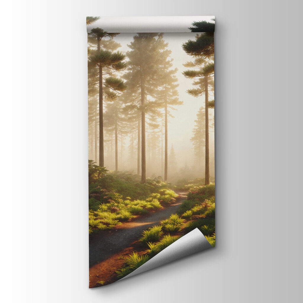 Path through a forest with trees and plants Path through a forest with trees and plants