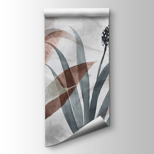 Serene foliage in soft pastels