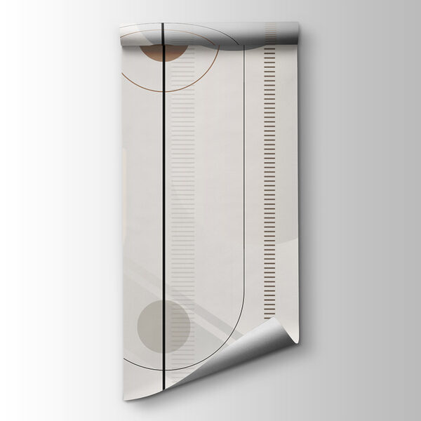 Abstract geometric shapes in soft tones