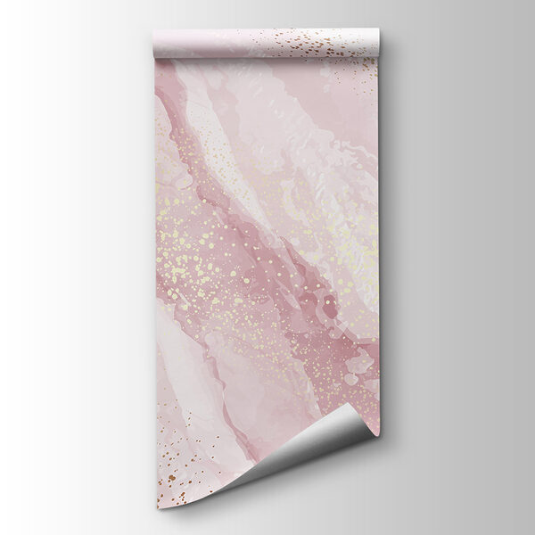 Shimmering blush mountain landscape art Shimmering blush mountain landscape art