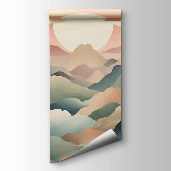 Landscape with mountains and trees Landscape with mountains and trees