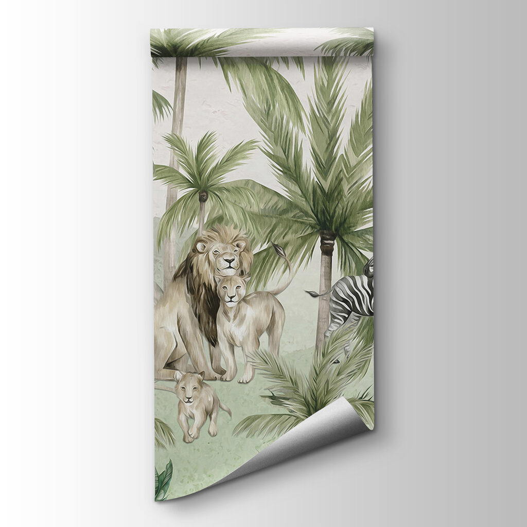 Group of animals in a jungle Group of animals in a jungle