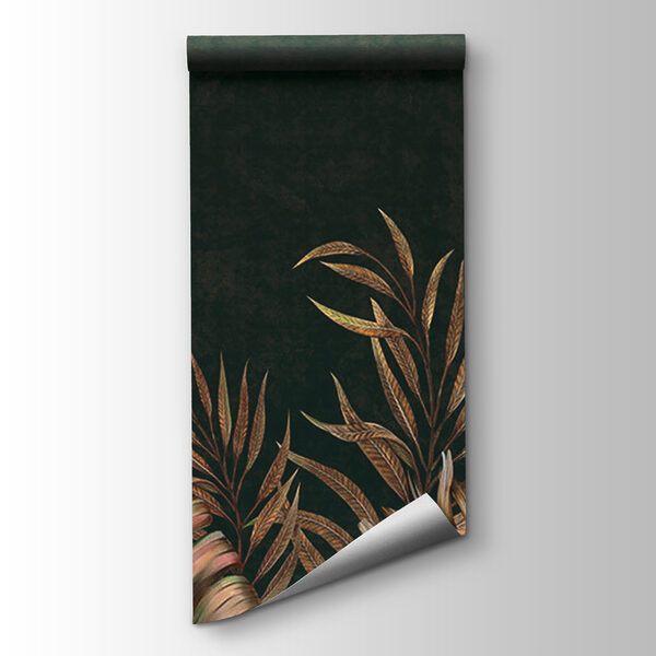 Tropical leaves on a rich backdrop Tropical leaves on a rich backdrop