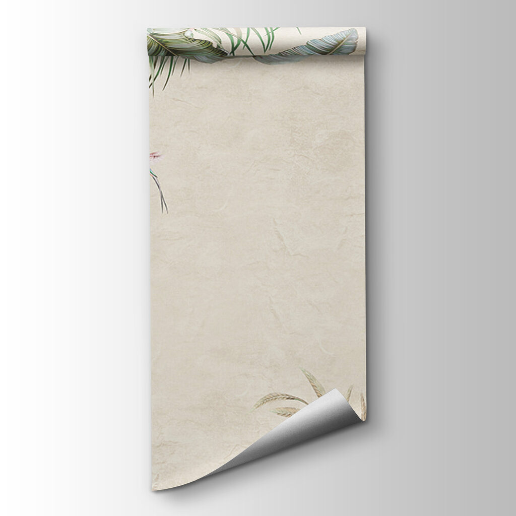 Tropical scene with vibrant birds Tropical scene with vibrant birds