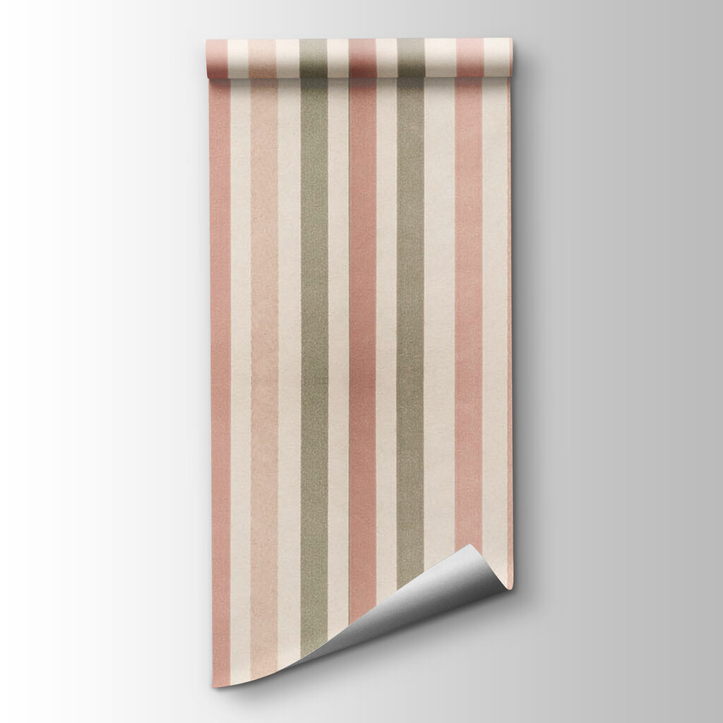 Soft pastel striped pattern design