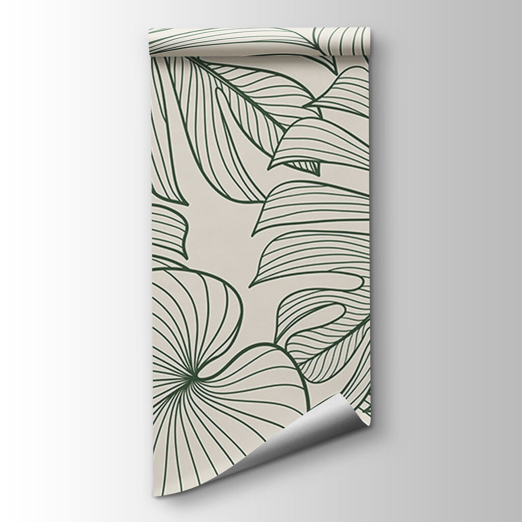 Elegant green foliage pattern design Elegant green foliage pattern design