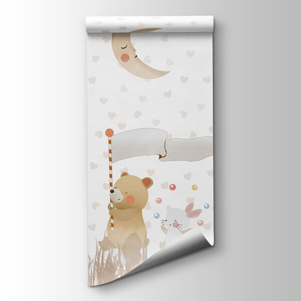 A wallpaper with animals and moon A wallpaper with animals and moon