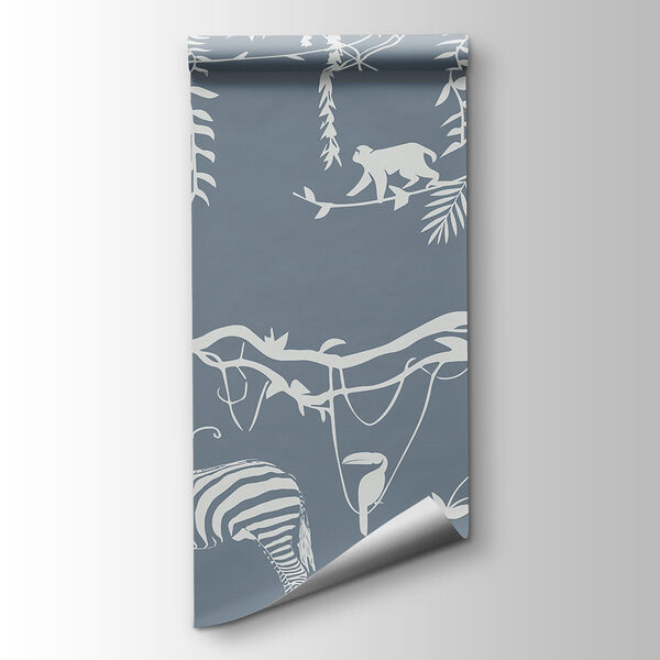 A wallpaper with animals and plants