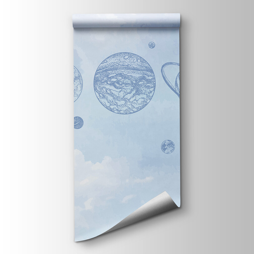 A line of planets in the sky