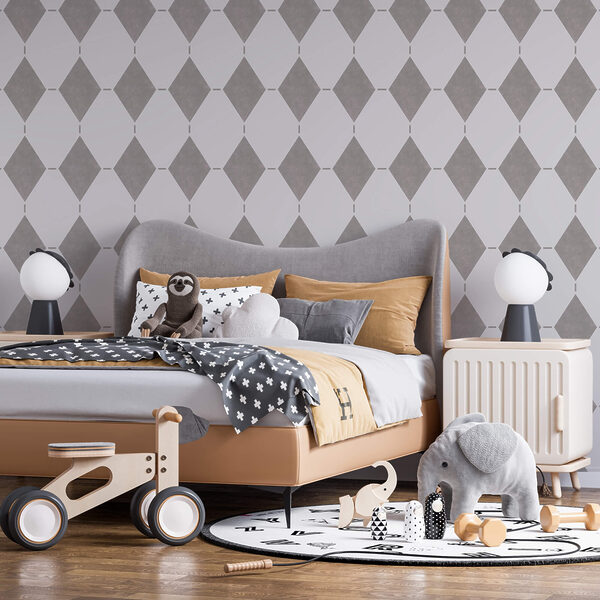 Elegant geometric pattern in grayscale