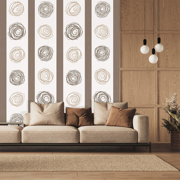 Pattern of circles and lines