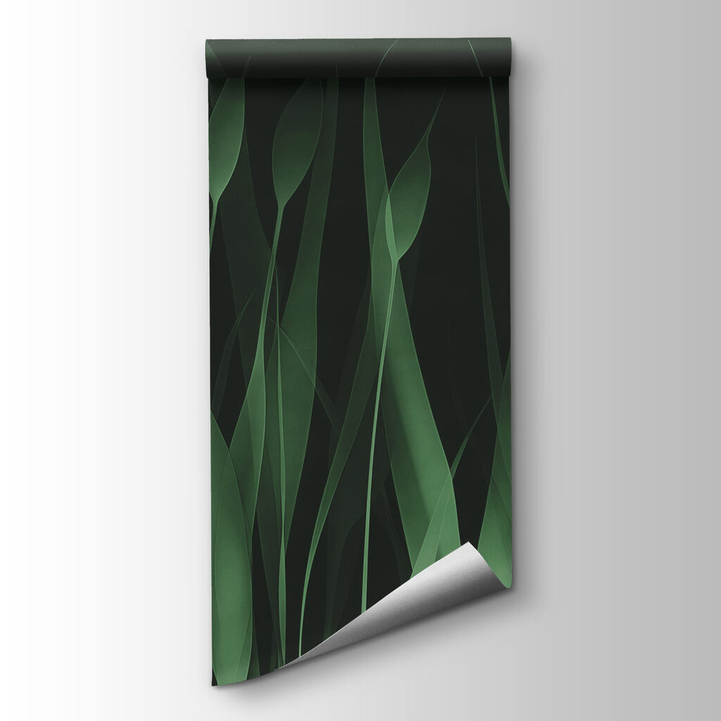 Green grass with black background