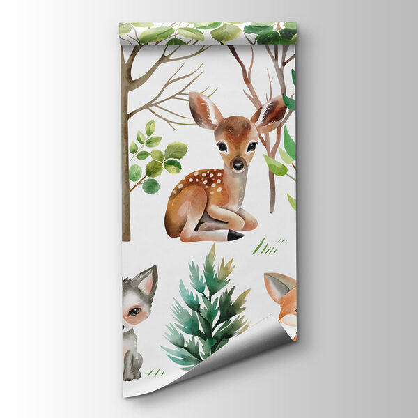 Group of animals in the woods Group of animals in the woods