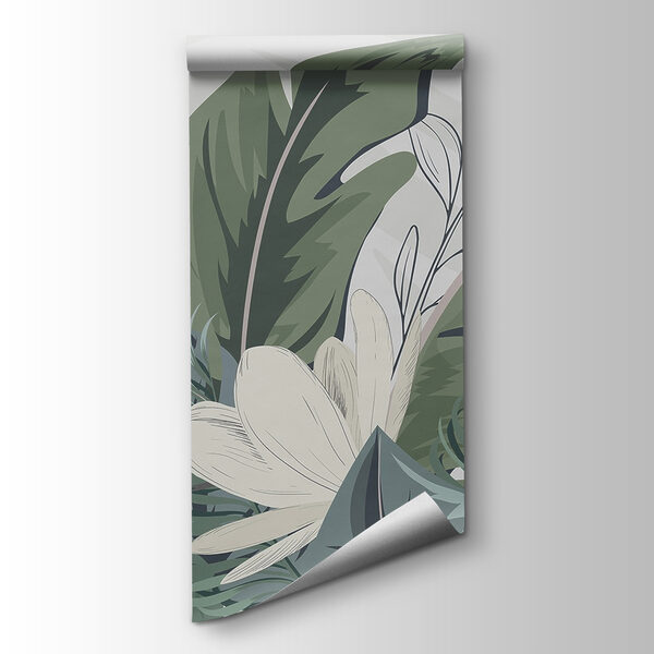 Tropical leaves in serene arrangement Tropical leaves in serene arrangement