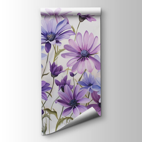 Group of purple and blue flowers