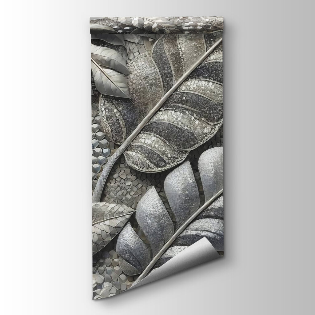 Textured leaves in muted tones Textured leaves in muted tones