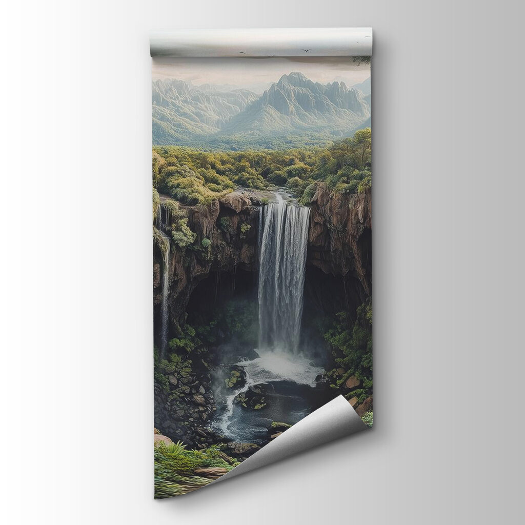 Waterfall in a forest Waterfall in a forest