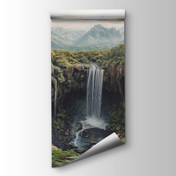 Waterfall in a forest Waterfall in a forest