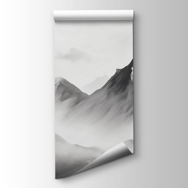 Mountain range with fog Mountain range with fog