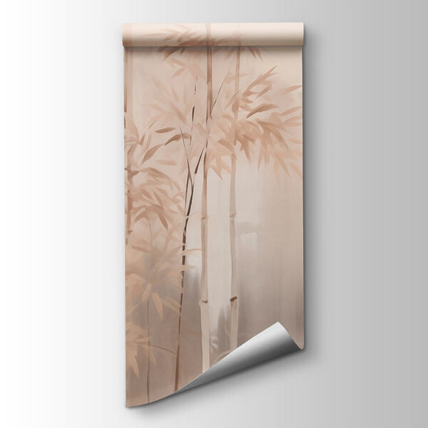 Painting of trees in fog Painting of trees in fog