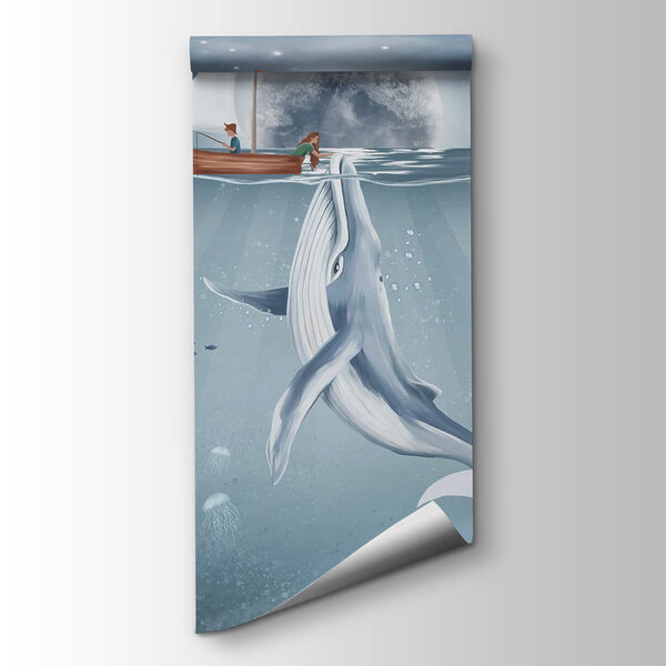 Whale swimming in the water Whale swimming in the water