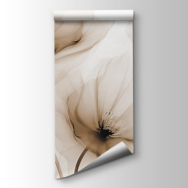 Delicate blooms softly intertwine elegantly