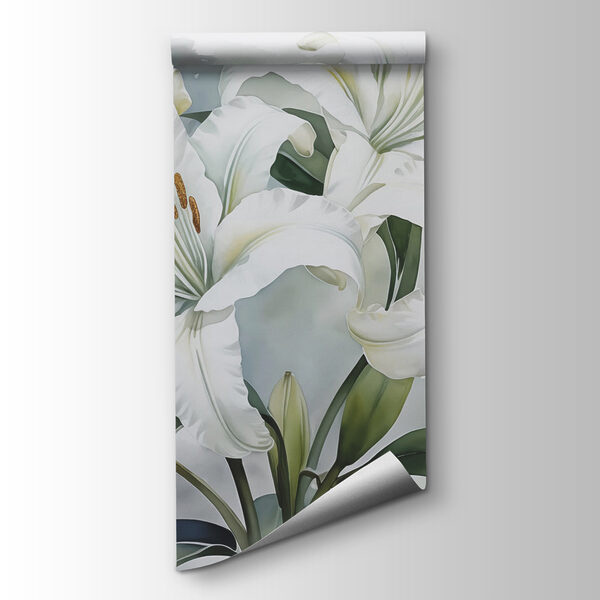 Delicate lilies in soft hues