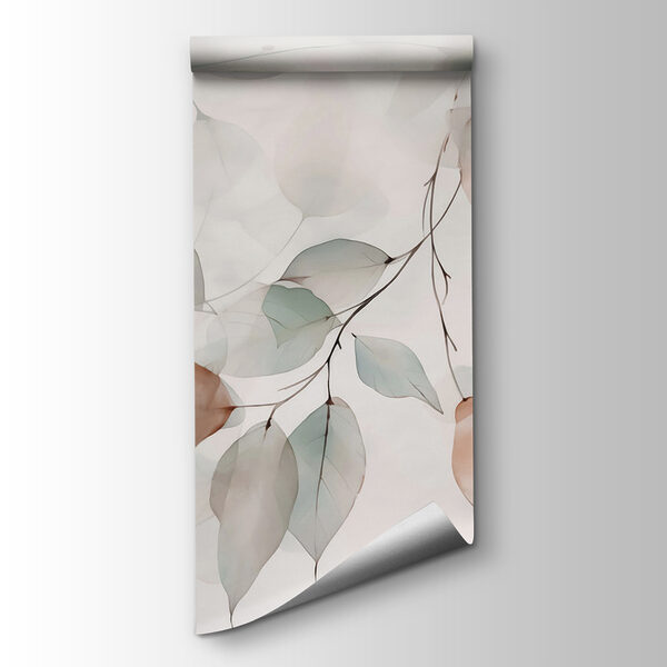 Delicate leaves in soft hues