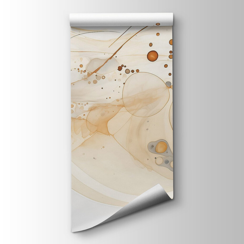 Fluid art with earthy tones