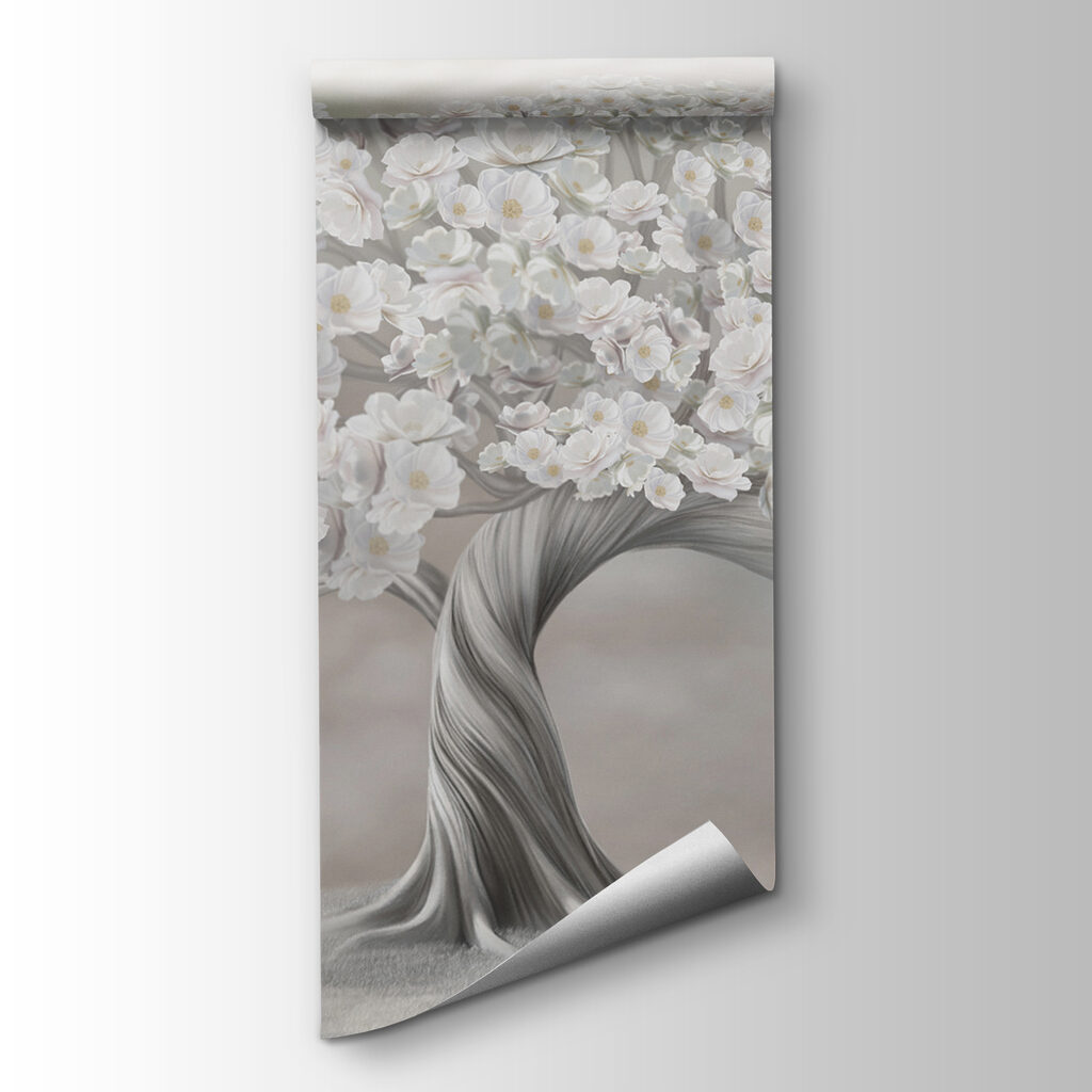 Tree with white flowers