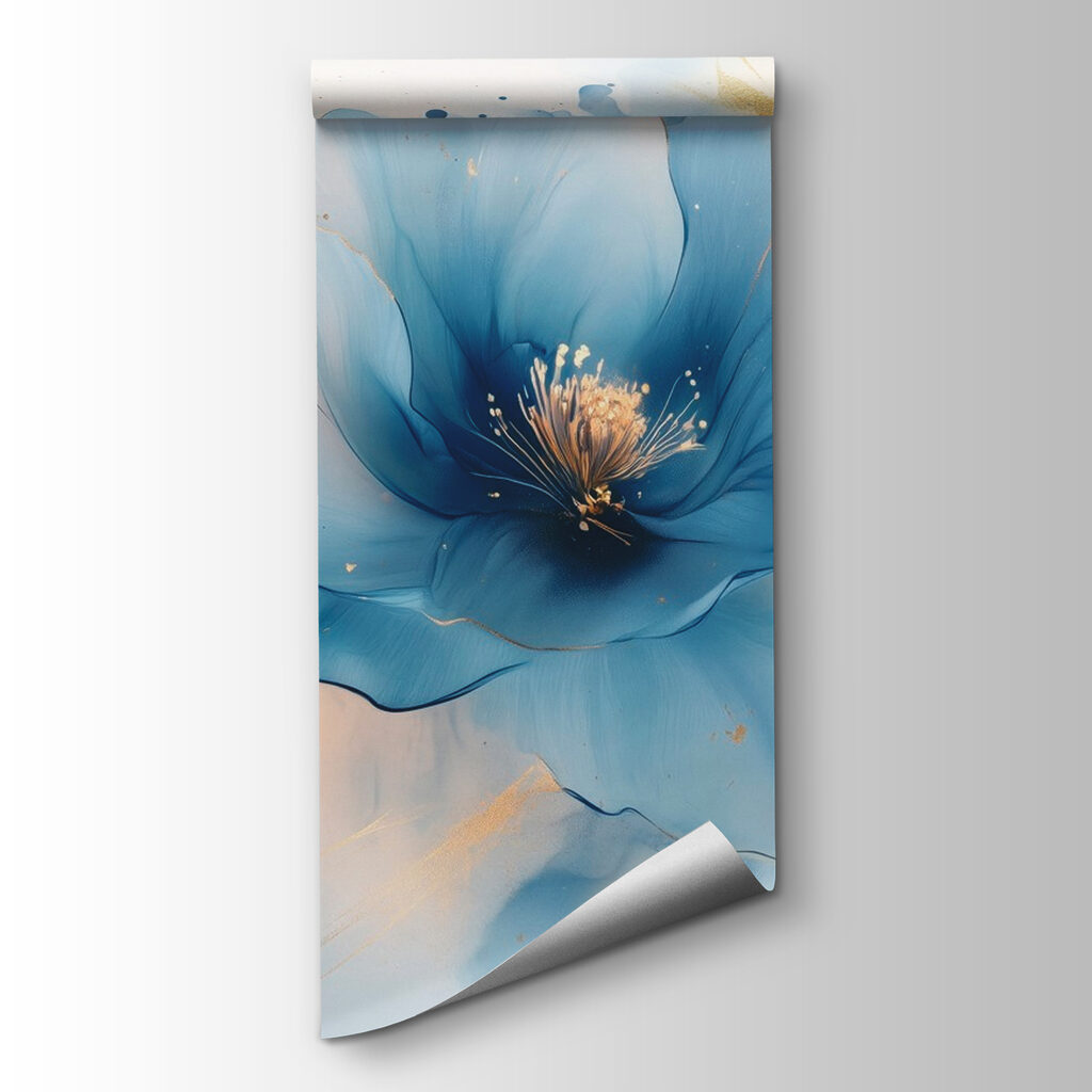 Delicate blue blossoms in soft hues Delicate blue blossoms in soft hues