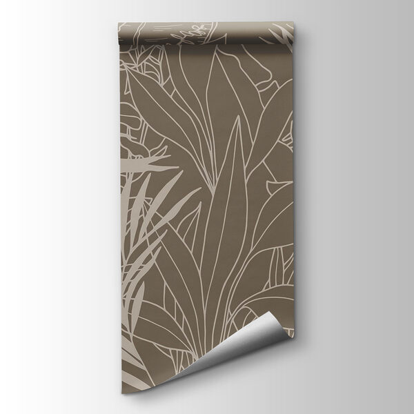 Drawing of plants and leaves