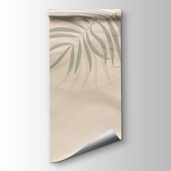 Soft palm leaves in gentle hues